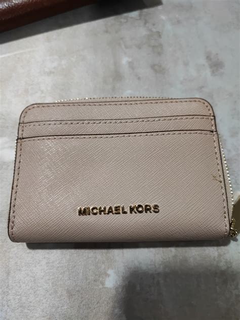 michael kors card holder silver|Michael Kors card holder women's.